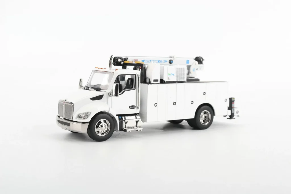 DM 1:50 Kenworth T380 Auto-Crane Kenworth Crane Engineering Vehicle Model 71212