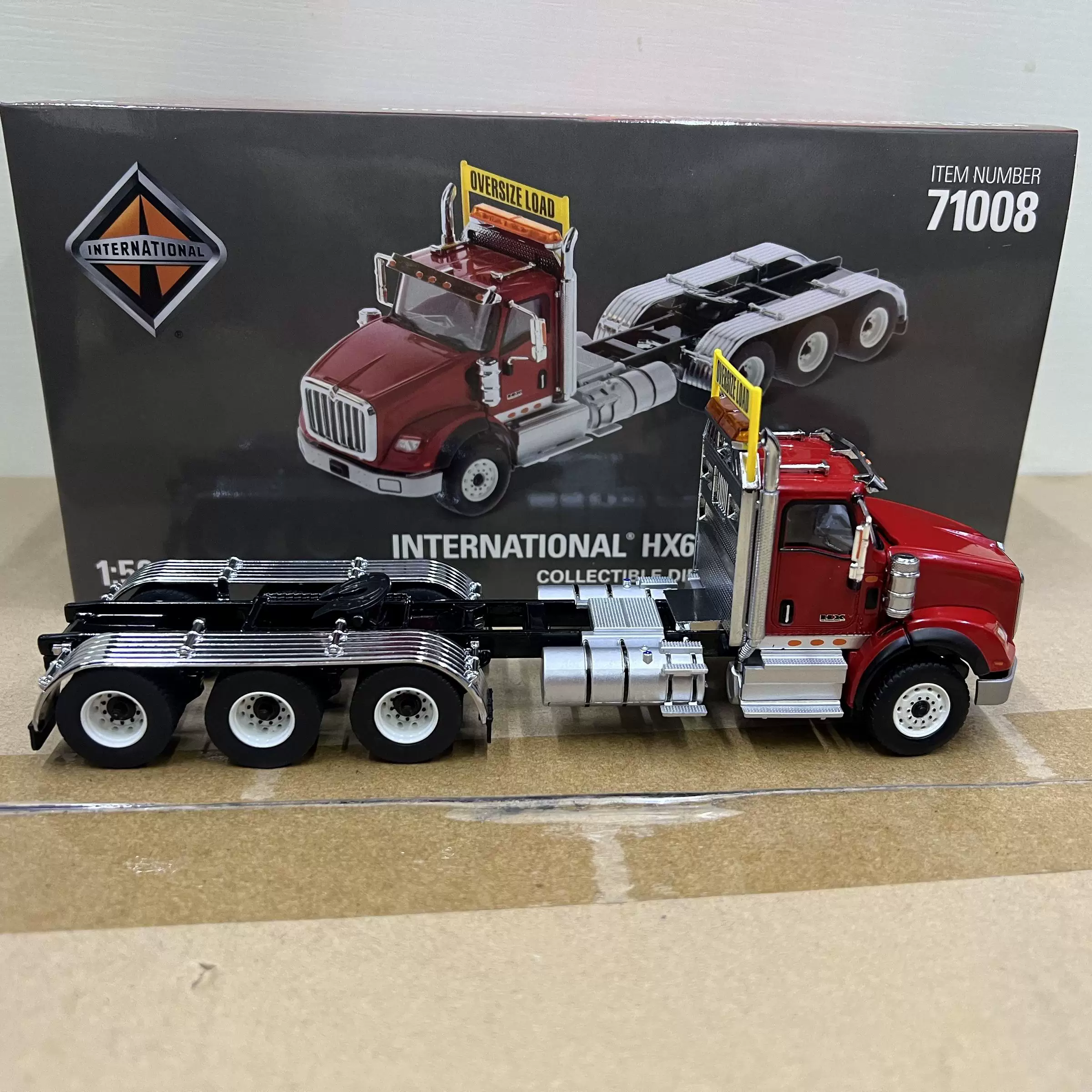 DM 1:50 INTERNATIONAL HX620 International Truck Tractor Triaxial American Edition Tow Truck Model 71008 - 图片 3
