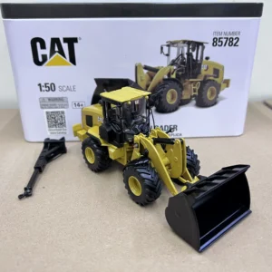 DM 1:50 CAT 938 Caterpillar Wheel Loader Alloy Construction Truck Forklift Model 85782 - 图片 3