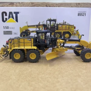 DM 1:50 CAT 18 MOTOR GRADER Caterpillar self-propelled grader alloy model 85521 - 图片 3