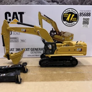 DM 1:87 CAT 395 Next Caterpillar Excavator Hydraulic Breaker Demolition Shear Set Model 85688