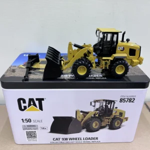 DM 1:50 CAT 938 Caterpillar Wheel Loader Alloy Construction Truck Forklift Model 85782