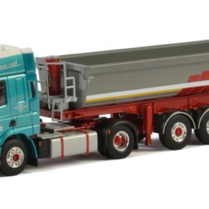 WSI 1:50 DAF CF SPACE CAB 4x2 Duff Trailer Dump Truck Alloy Model 01-2224