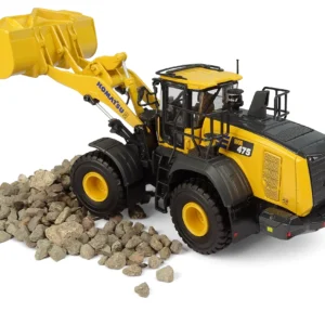 UH 1:50 Komatsu WA475-10 Small pine wheel loader engineering vehicle alloy forklift model 8146 - 图片 3