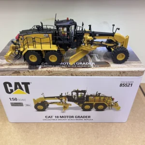 DM 1:50 CAT 18 MOTOR GRADER Caterpillar self-propelled grader alloy model 85521