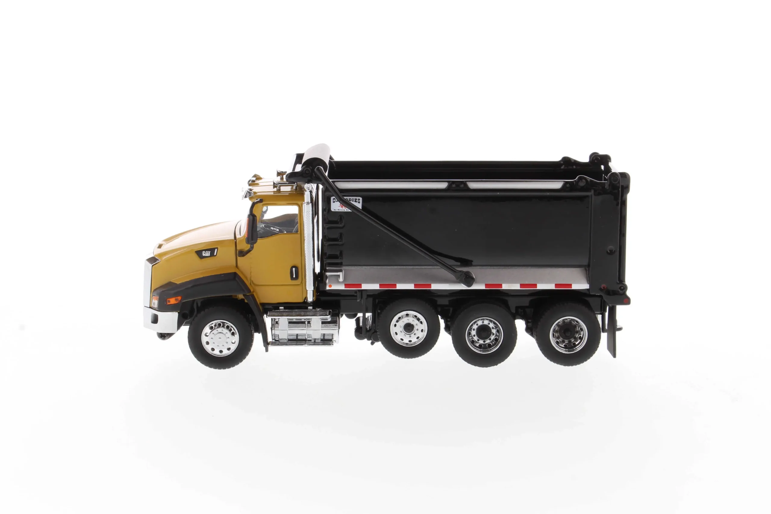 DM 1:50 Cat CT660 Day Cab Automatic Loading and Unloading Truck Yellow Alloy Dump Truck Model 85668 - 图片 2