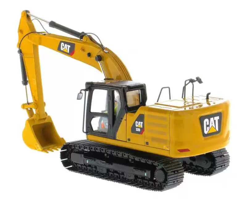DM 1:50 CAT 320 Hydraulic Caterpillar excavator alloy excavator engineering vehicle model 85569