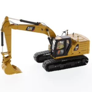 DM 1:50 CAT323 With Work Tools Caterpillar excavator alloy engineering vehicle model 85657
