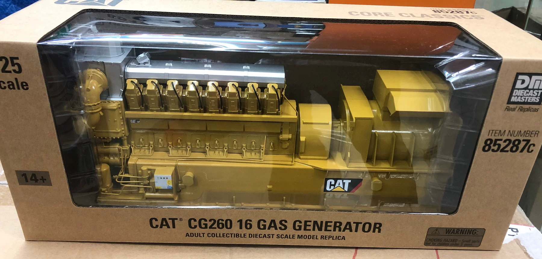 1:25 CAT CG260-16 Caterpillar Engine Generator Combination Engineering Vehicle Model 85287C - 图片 1