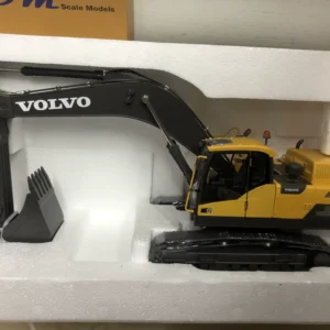 1:32 Volvo EC350D Volvo crawler excavator alloy engineering car excavator forklift model - 图片 1
