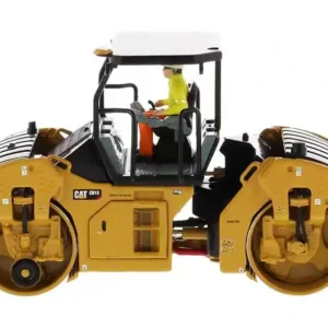 DM 1??50 CAT CB-13 Road Roller Pavement Compactor Alloy Engineering Model Toy Model 85594 - 图片 4