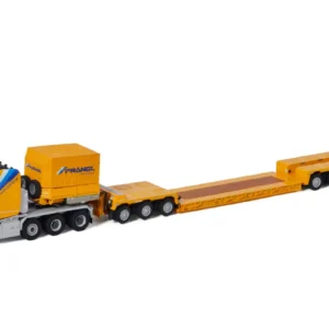 WSI 1:50 MB BENZ MP4 8X6 Mercedes-Benz Truck Trailer Low Plate Trailer Alloy Model 01-3362