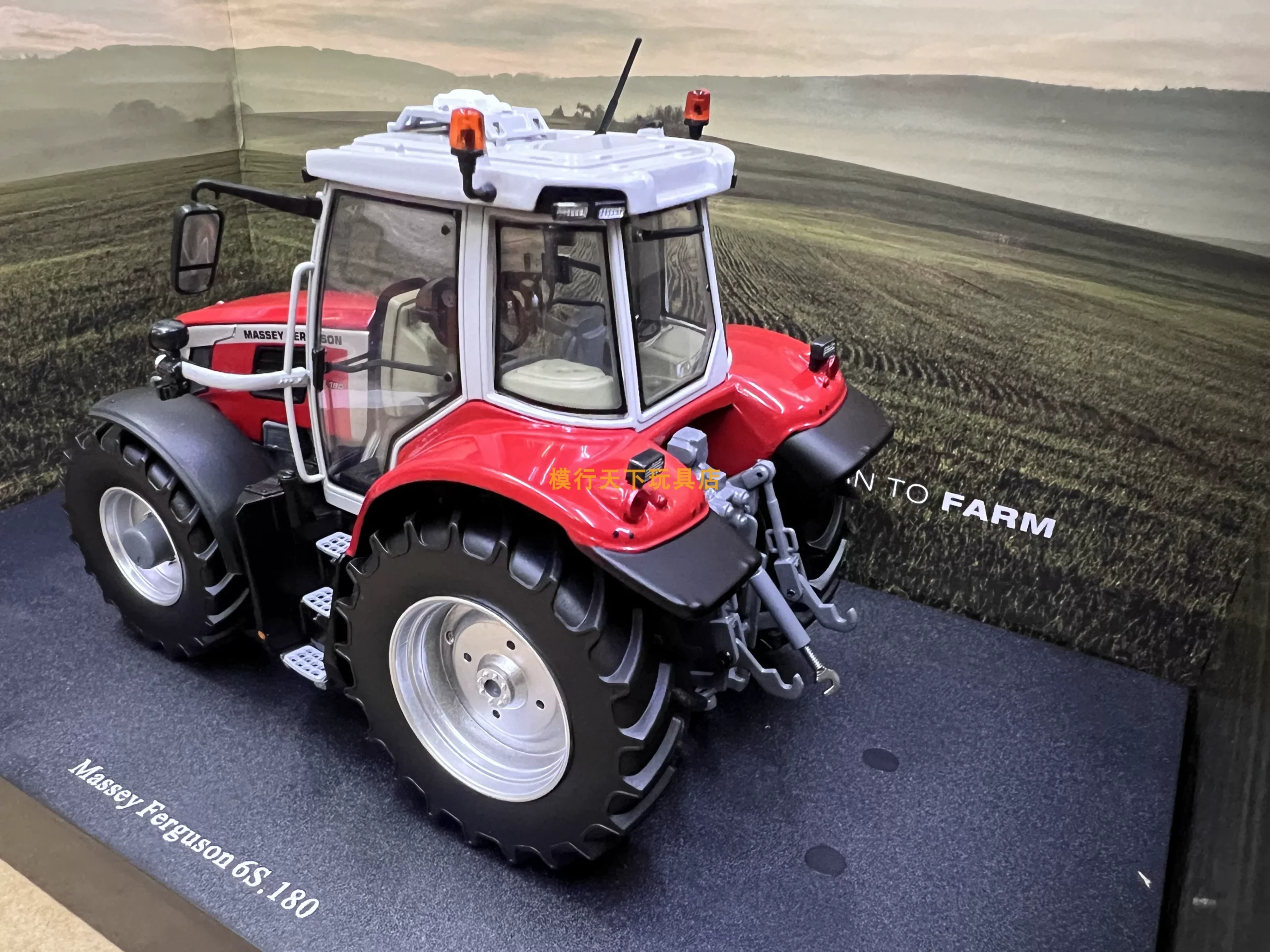 UH6459 1:32MASSEY FERGUSON 6S.180RED Massey Ferguson Tractor Alloy Model - 图片 4