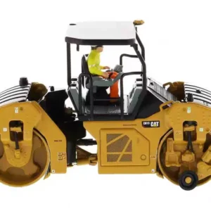 DM 1??50 CAT CB-13 Road Roller Pavement Compactor Alloy Engineering Model Toy Model 85594 - 图片 3