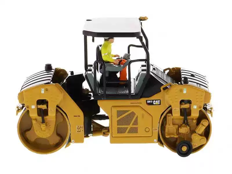 DM 1??50 CAT CB-13 Road Roller Pavement Compactor Alloy Engineering Model Toy Model 85594