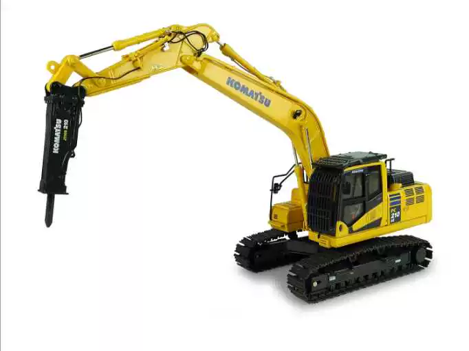 UH 8140 Komatsu PC210LC-11 Komatsu Excavator Crushing Hammer Alloy Engineering Vehicle Model 1:50