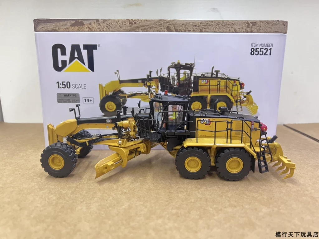 DM 1:50 CAT 18 MOTOR GRADER Caterpillar self-propelled grader alloy model 85521
