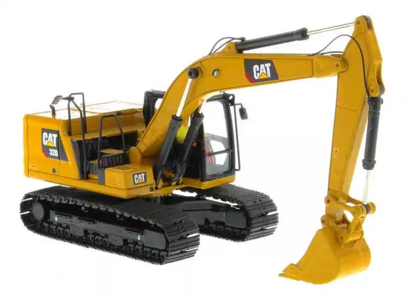 DM 1:50 CAT 320 Hydraulic Caterpillar excavator alloy excavator engineering vehicle model 85569