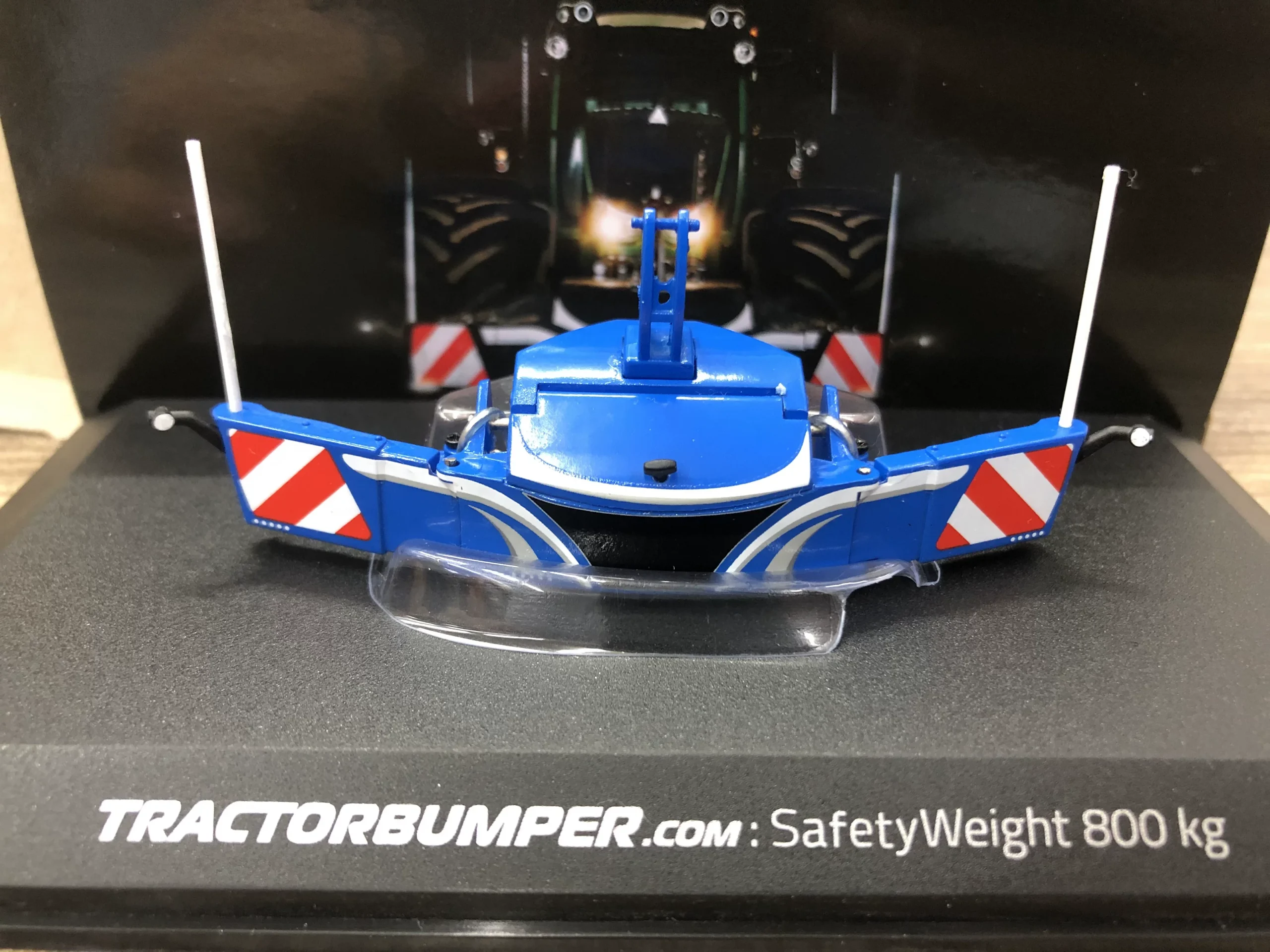 UH 1:32 SAFETYWEIGHT 800kg Tractor front bumper weight blue alloy model 6251 - 图片 1
