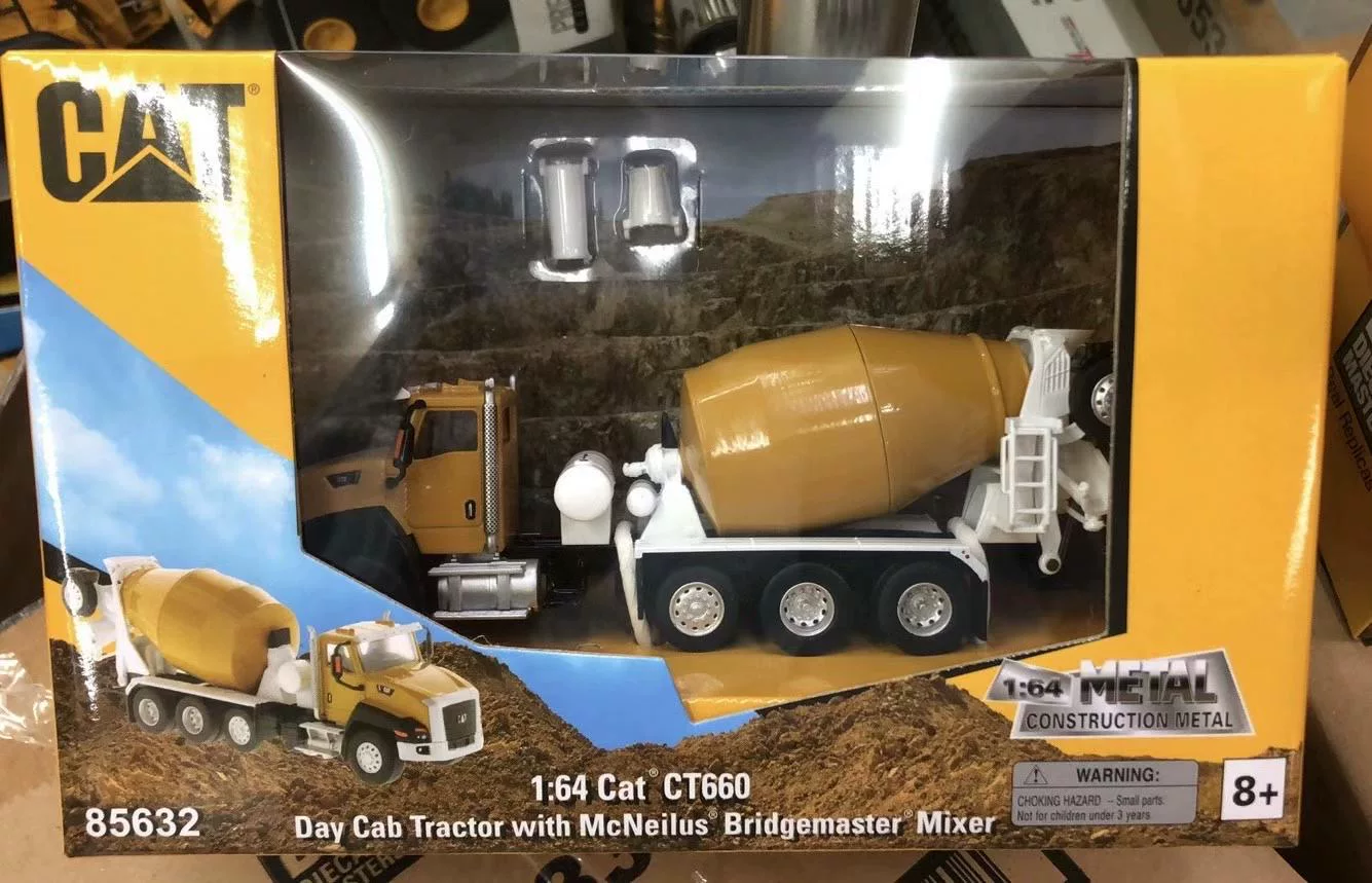 DM 1:64 CT660 ConcreteMixer Caterpillar concrete mixer engineering model 85632 - 图片 2