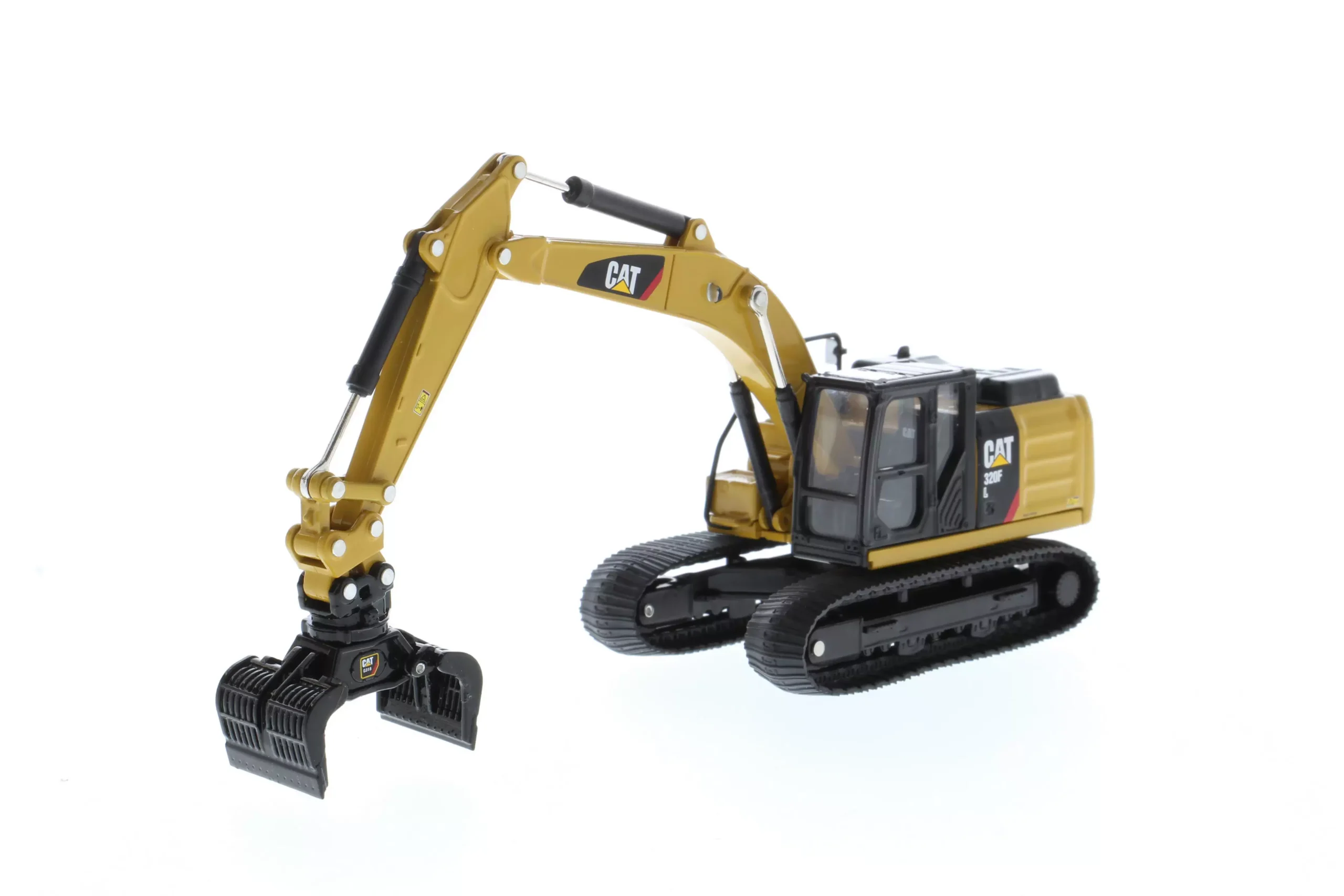DM 1:64 CAT 320F L Caterpillar Excavator Broken Shear Clamp Engineering Vehicle Model 85636 - 图片 2