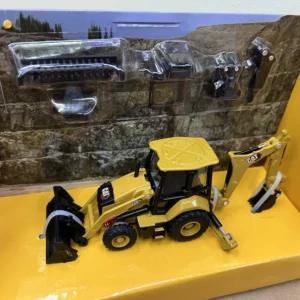 DM 1:64 CAT 420 XE Caterpillar Backhoe Loader Alloy Engineering Model 85765 - 图片 2