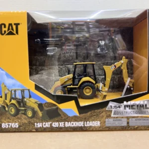 DM 1:64 CAT 420 XE Caterpillar Backhoe Loader Alloy Engineering Model 85765 - 图片 3