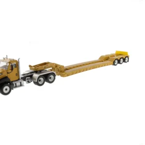 DM CAT 1:50 CT660 Flatbed 3 Axle Trailer Head Alloy Engineering Vehicle Model 85503C