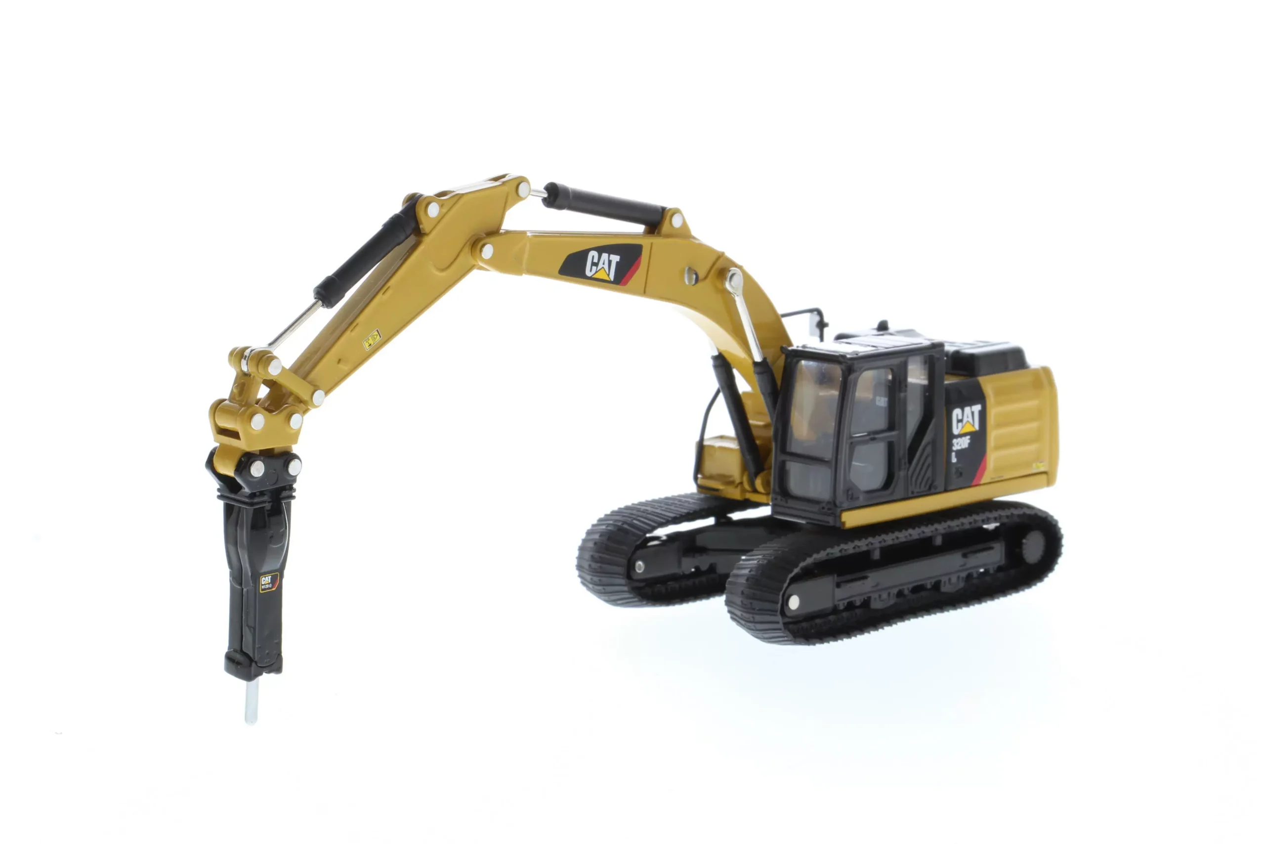 DM 1:64 CAT 320F L Caterpillar Excavator Broken Shear Clamp Engineering Vehicle Model 85636 - 图片 3