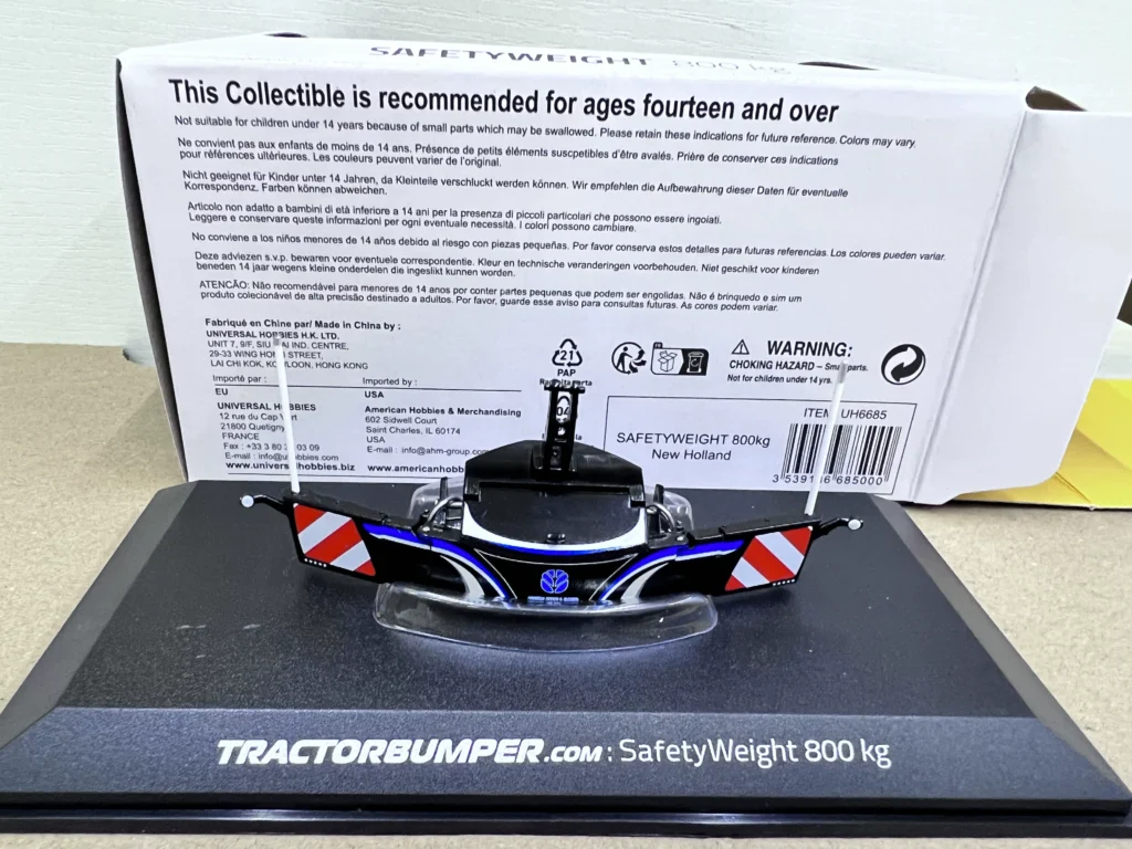 UH6685 1:32 Safetyweight 800Kg New Holland Tractor front bar weight model