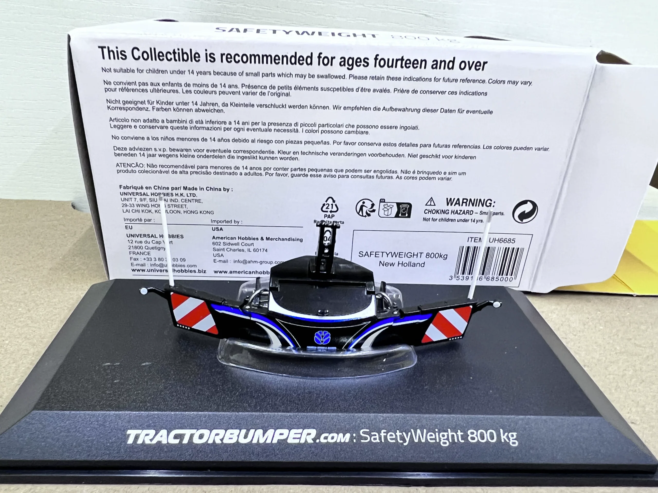 UH6685 1:32 Safetyweight 800Kg New Holland Tractor front bar weight model - 图片 3