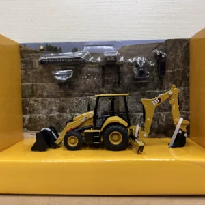 DM 1:64 CAT 420 XE Caterpillar Backhoe Loader Alloy Engineering Model 85765 - 图片 1