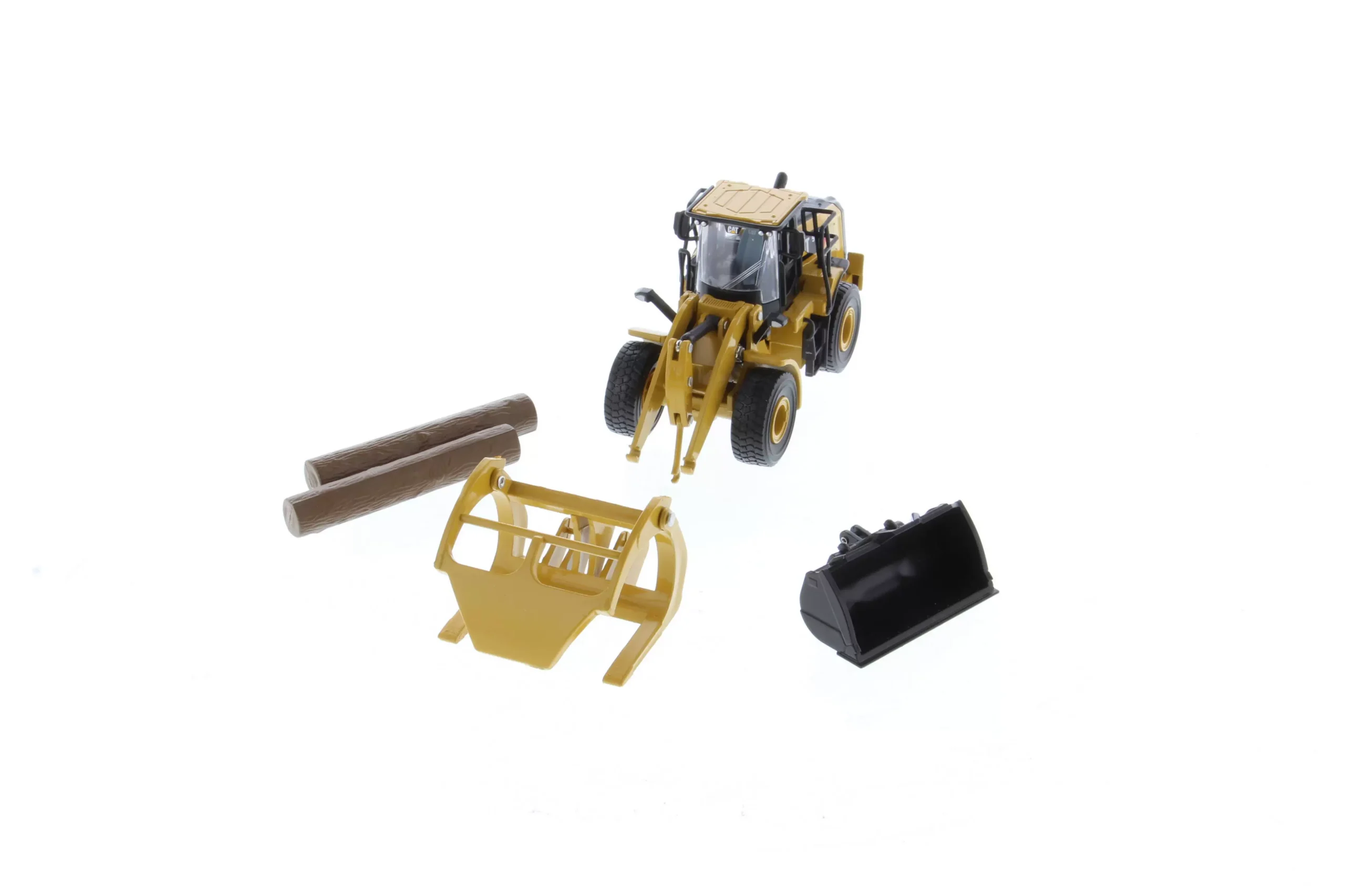 DM 1:64 CAT 950M Caterpillar Wheel Loader Forklift Clamping Forklift Model 85635 - 图片 3