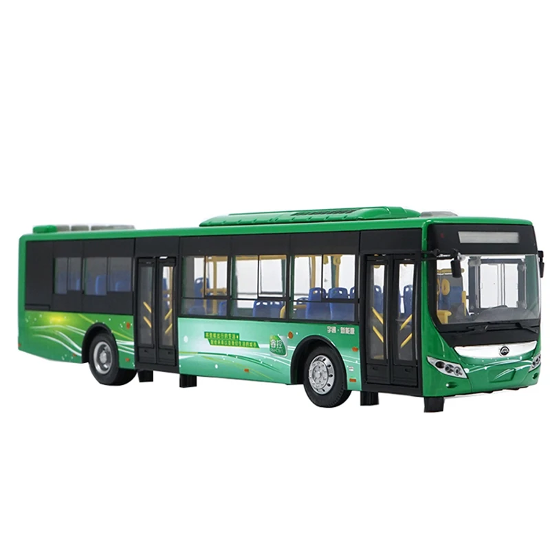 1:42 Yutong Bus Hybrid Electric Bus Model Public Transportation Model Bus Trolleybus Toys Gifts Collection Children