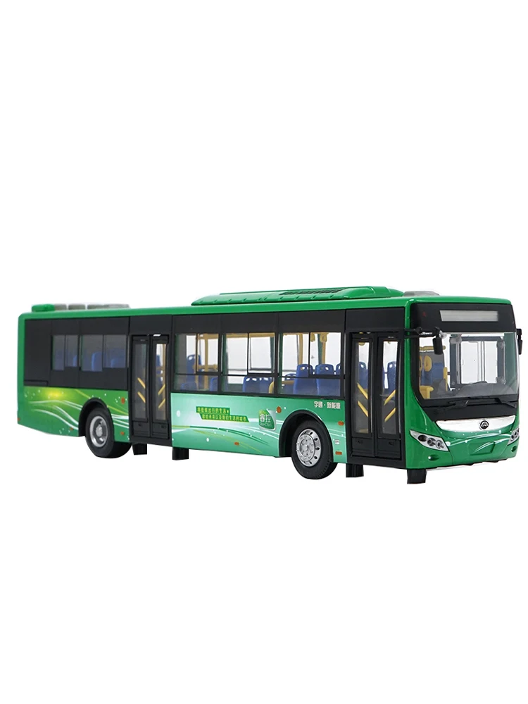 1:42 Yutong Bus Hybrid Electric Bus Model Public Transportation Model Bus Trolleybus Toys Gifts Collection Children
