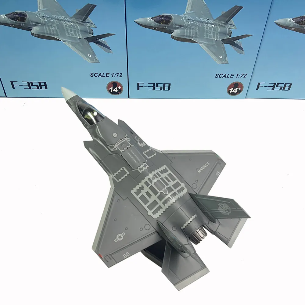 1/72 Scale Diecast F35B Lightning II VTOL Fighter Jet Model Detailed Alloy Military Aircraft Collectible