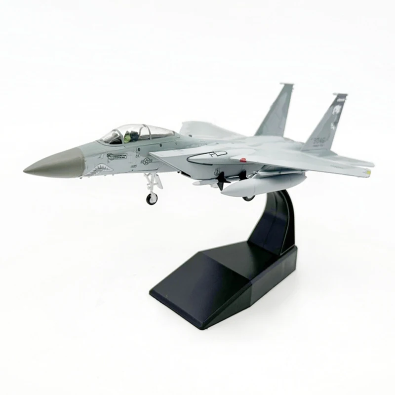 Diecast 1/100 F-15C F15 F15C Eagle Shark Fighter Simulation Alloy Finished Aircraft Model Collection Toy