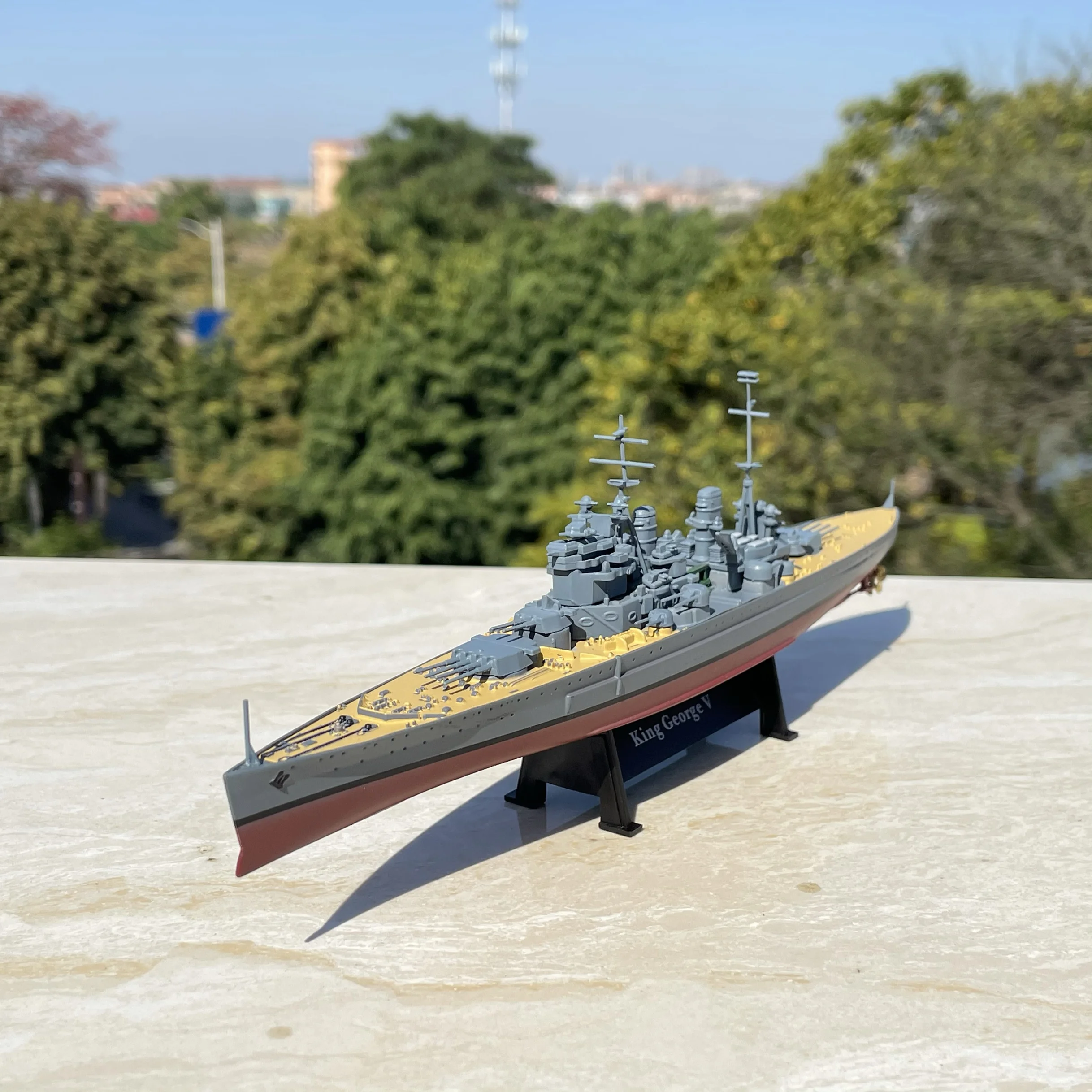 1:1000 model of King George V's alloy battleship of the United Kingdom - 图片 4