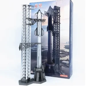 1/400 Scale SpaceX Dragon Heavy Falcon Starship Rocket Diecast Metal Model Toy - 图片 6
