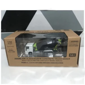 1:100 ZOOMLION ZLJ5253GJBHE concrete cement mixer alloy model 1:100 Toy Vehicle Collection Gift Souvenir - 图片 3
