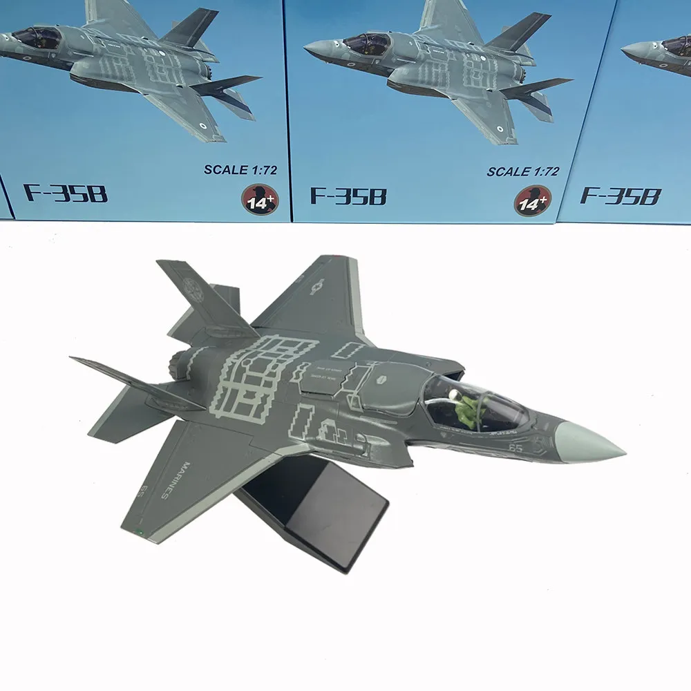 1/72 Scale Diecast F35B Lightning II VTOL Fighter Jet Model Detailed Alloy Military Aircraft Collectible