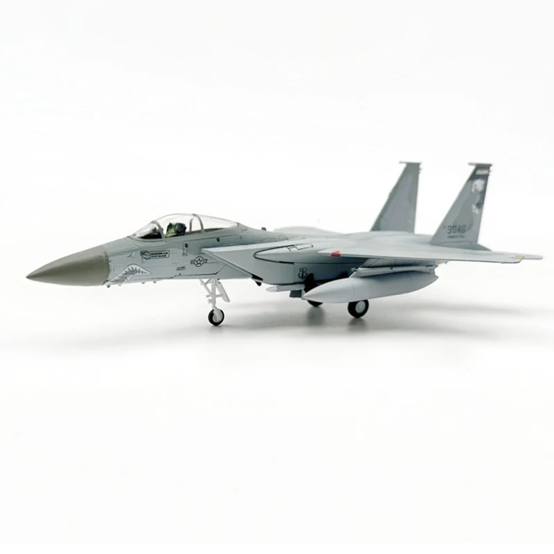 Diecast 1/100 F-15C F15 F15C Eagle Shark Fighter Simulation Alloy Finished Aircraft Model Collection Toy