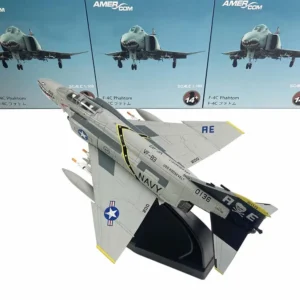 1/100 F-4 Ghost Pirate Flag Independence Day F4c Fighter Alloy Aircraft Model Simulation