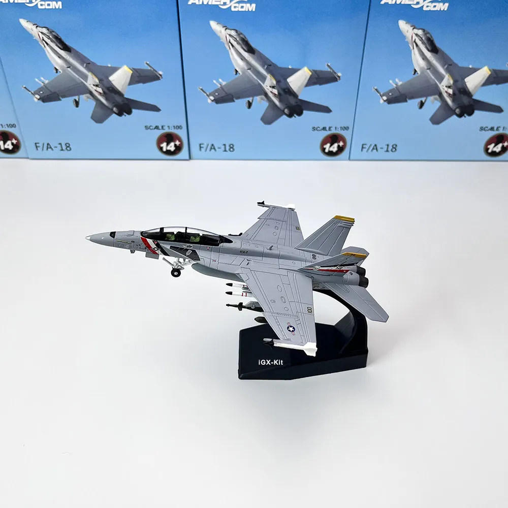 1:100 F/a-18 F18 Super Bumblebee Bounty Hunter Fighter Aircraft Model Toy