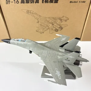 1/100 China J-20 16 Fighter J16 Aircraft Carrier Carrier-based Aircraft Simulation Alloy Static Model