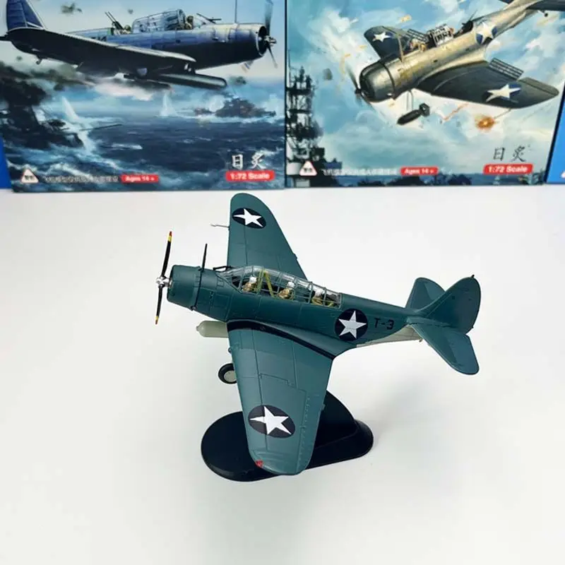 1/72 Scale TBD Devastator Torpedo Bomber Model USS Hornet Midway Battle Ready Display
