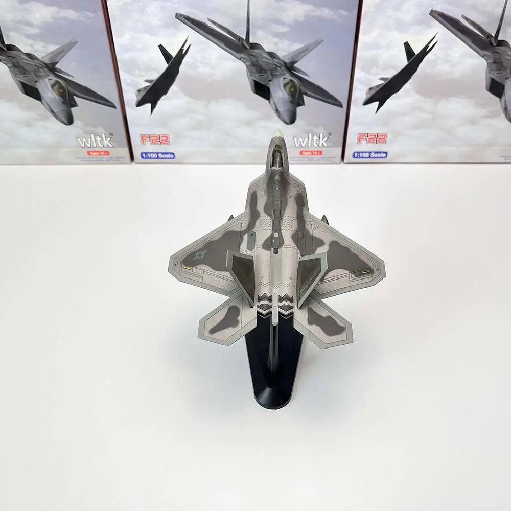 1/100 Usa F22 F-22 F-22 Stealth Fighter Aircraft Alloy Model Simulation