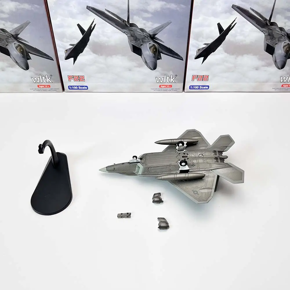1/100 Usa F22 F-22 F-22 Stealth Fighter Aircraft Alloy Model Simulation