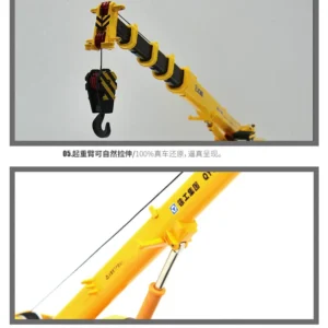 1:50 XCMG XCT75 Truck Crane Model 75t All Terrain Crane Truck Gift Boys - 图片 5