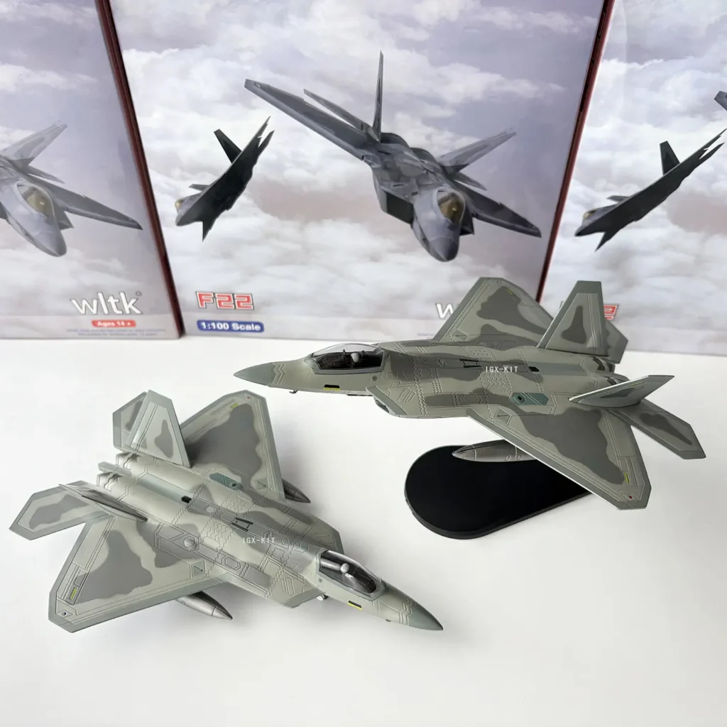 1/100 Usa F22 F-22 F-22 Stealth Fighter Aircraft Alloy Model Simulation